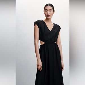 Mango side slit dress